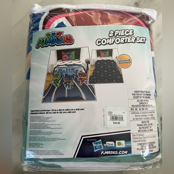 PJ MASKS 2-PIECE COMFORTER SET - Picture 2 of 2